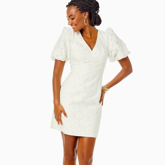 Lilly Pulitzer Dresses & Skirts - LILLY PULITZER  Citra Elbow Sleeve Organza Shift Dress Size 14 New with Tags